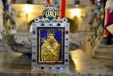 Palladium země české je jedním ze symbolů české státnosti. Jde o kovový reliéf zobrazující Pannu Marii s Kristem.