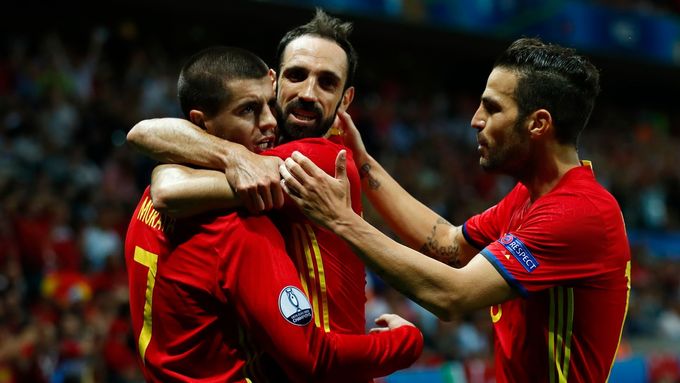 Radost fotbalistů Španělska