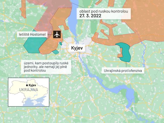 Map of fighting in Ukraine.
