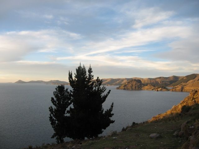 Titicaca za soumraku