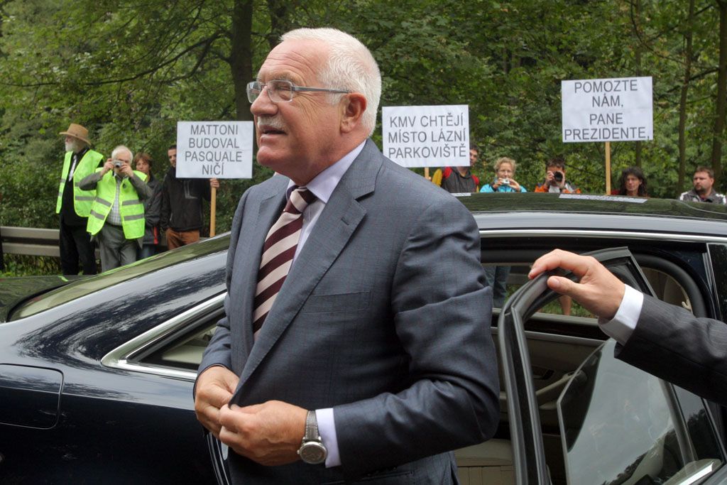 Václav Klaus na návštěvě v Karlovarském kraji