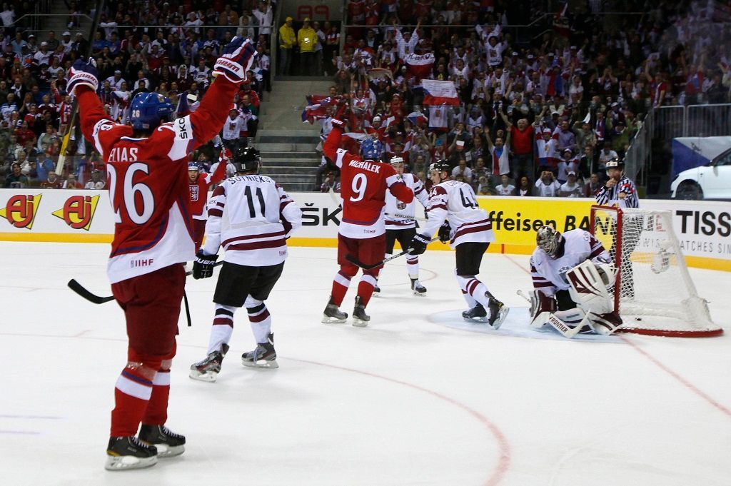 MS 2011: Česko - Lotyšsko (Eliáš - radost)