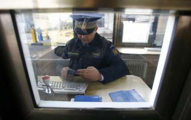 Hraniční přechod Albita mezi Rumunskem a Moldavskem.