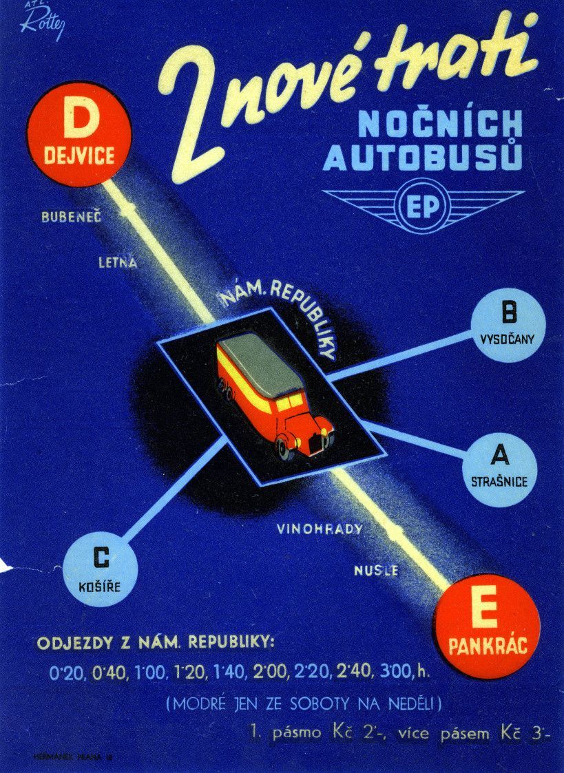 autobusy Praha historie