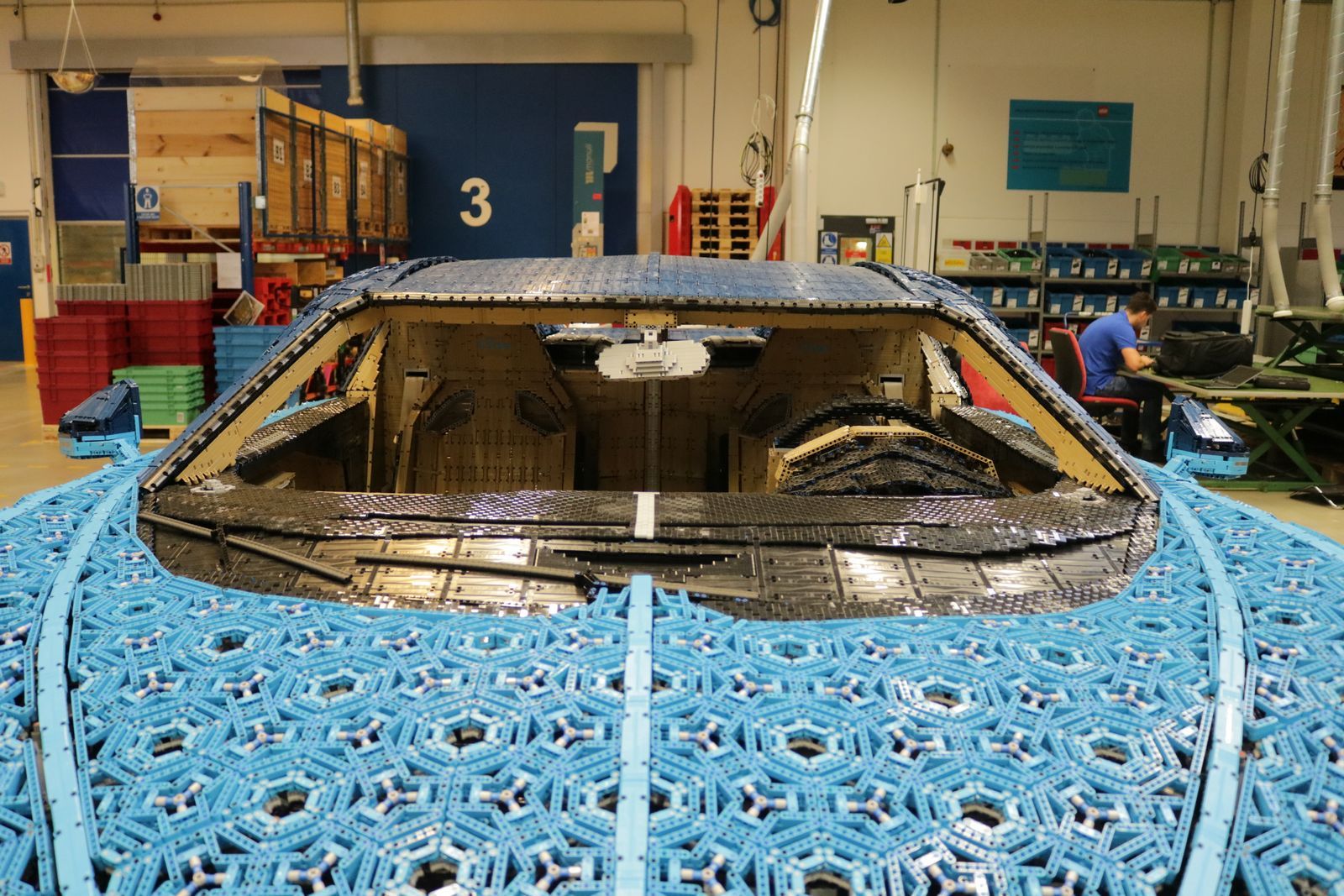 Bugatti Chiron z Lego kostek