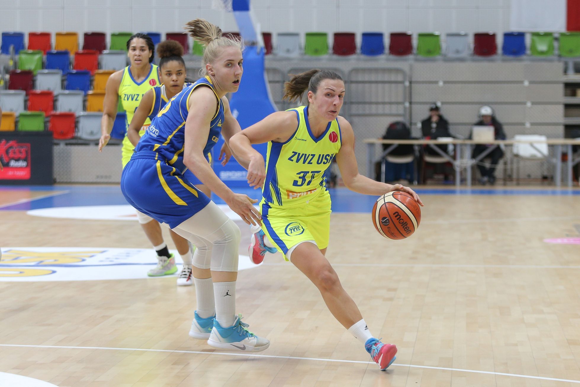 basketbal, Evropská liga žen 2019/2020, USK Praha - Castors Braine, Teja Oblaková