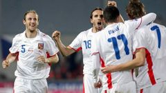 Češi slaví gól do sítě Polska