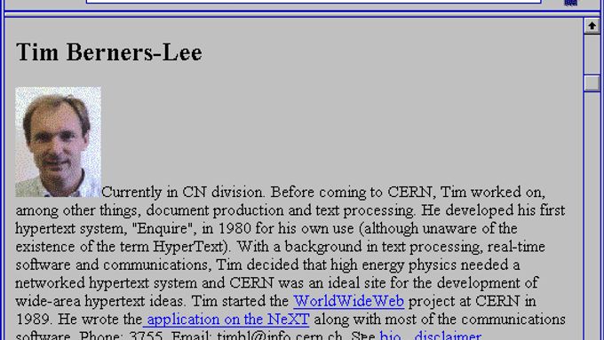 Tim Berners-Lee, tvůrce Webu se představuje v síti, kterou navrhl