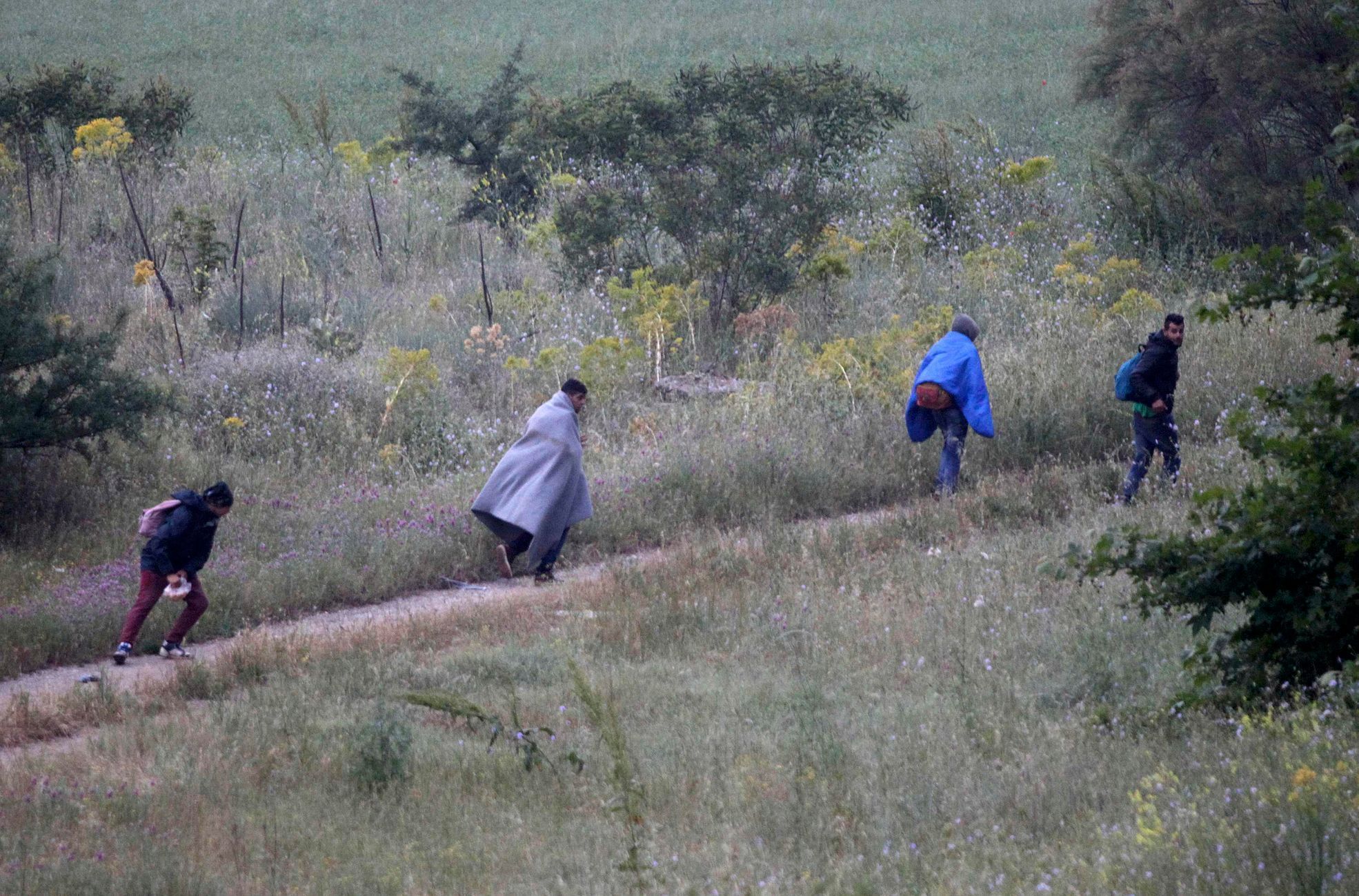 Vyklízení uprchlického tábora v Idomeni