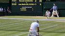 Djokovič vs. Del Potro, semifinále Wimbledonu 2013.