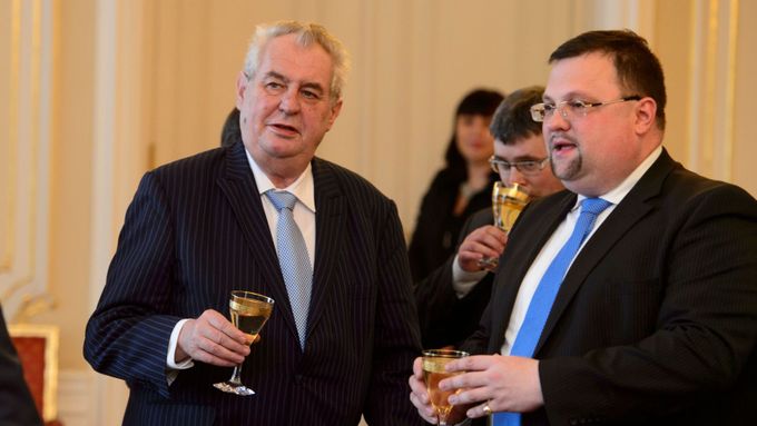 Prezident Miloš Zeman a Jindřích Forejt.