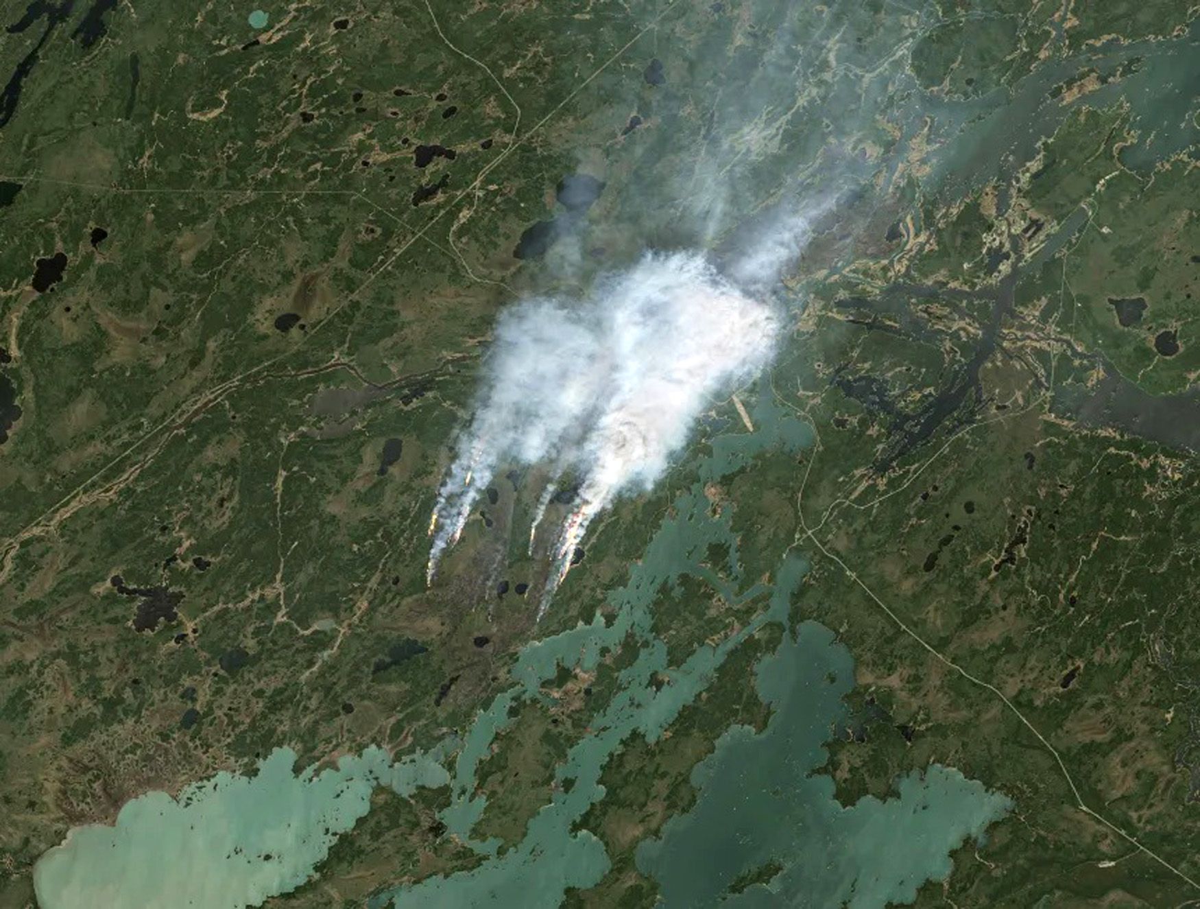 Kanada, lesní požáry,