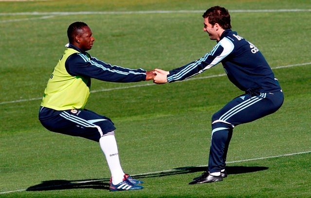 Trénink Realu Madrid: Higuaín a Diarra