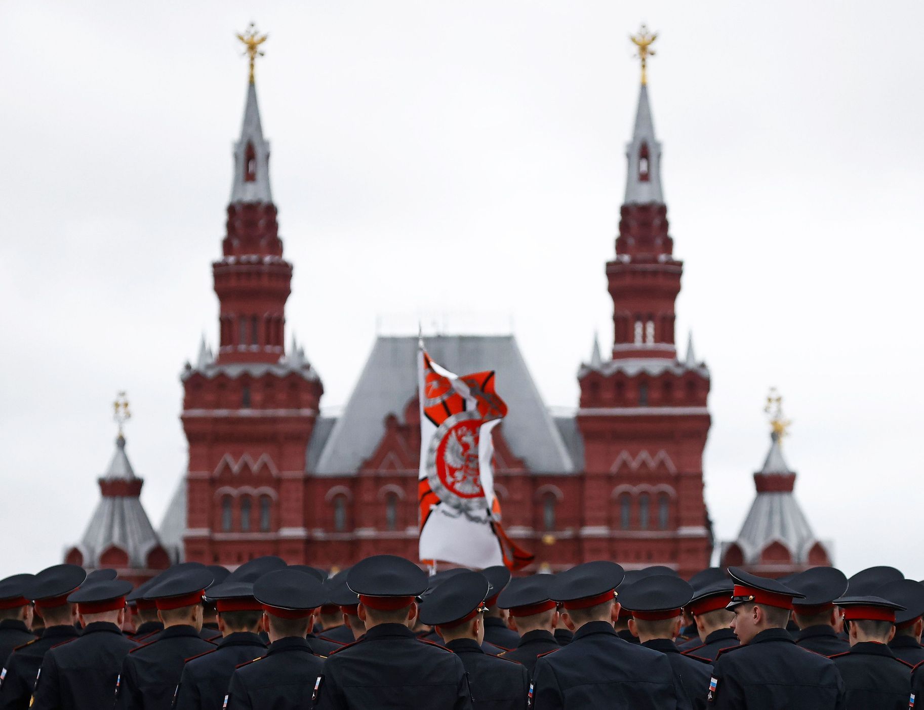 Moskva, přehlídka, Rusko, druhá světová válka, armáda, vojsko