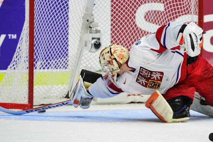 Marek Langhamer ve čtvrtfinále MS juniorů 2014