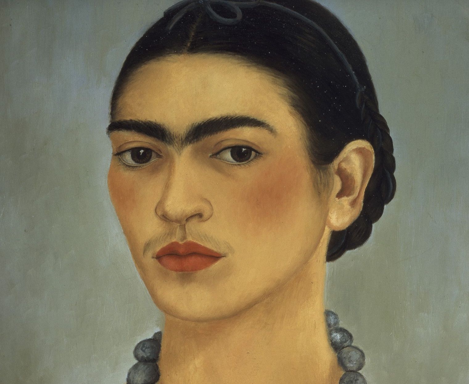 Frida Kahlo - Autoportrét s náhrdelníkem (1933)