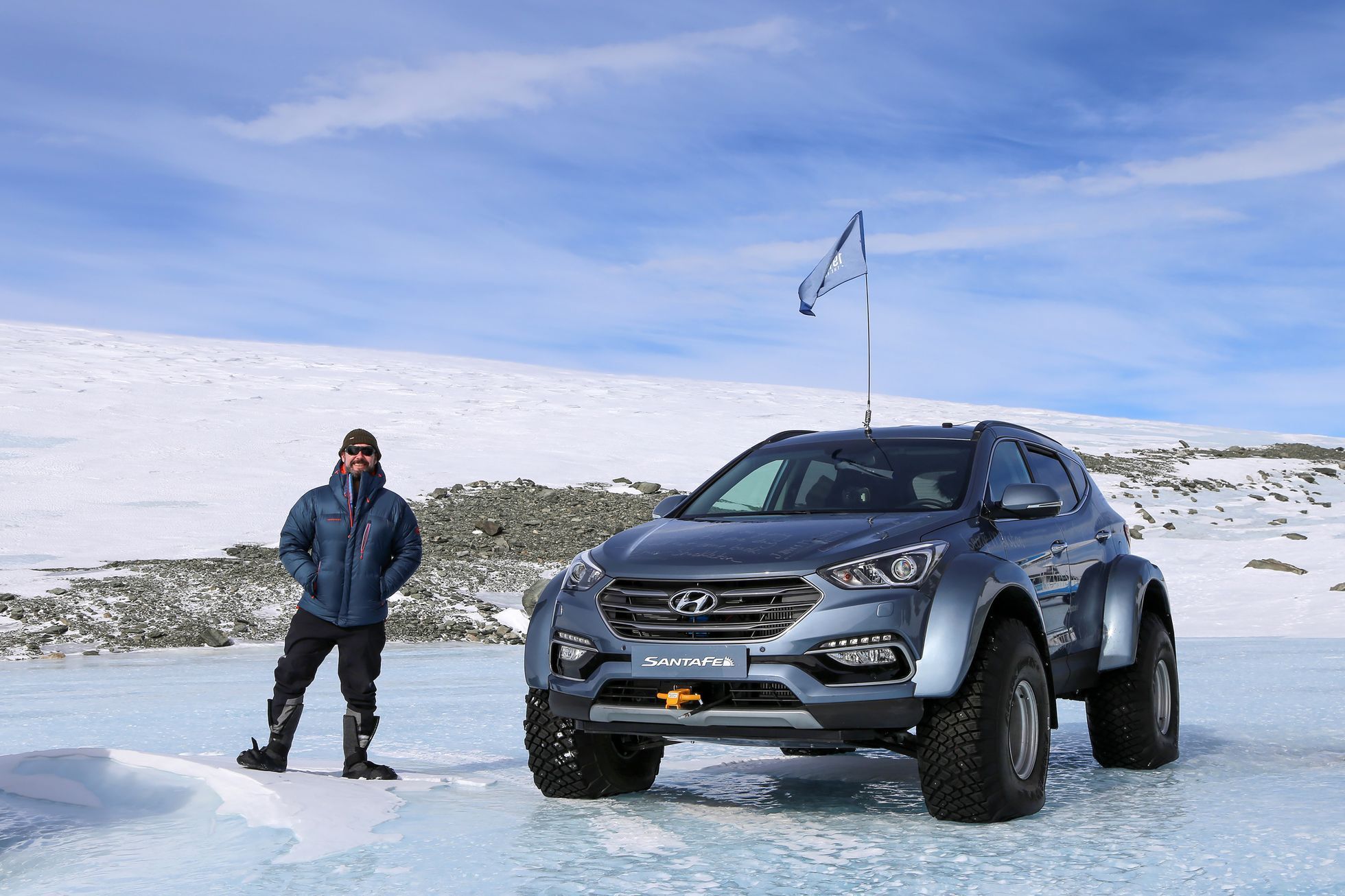 Hyundai Santa Fe v Antarktidě 2017