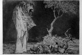 Goya: Pošetilost strachu; Přísloví. Ze sbírek Moratova institutu, Freiburg