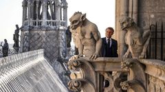France's President Macron visits Notre-Dame de Paris Cathedral in Paris