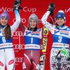 SP ve slalomu, Santa Catarina: Šárka Strachová, Nina Lösethová a Veronika Velez Zuzulová