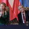 První návštěva - Zuzana Čaputová a Miloš Zeman