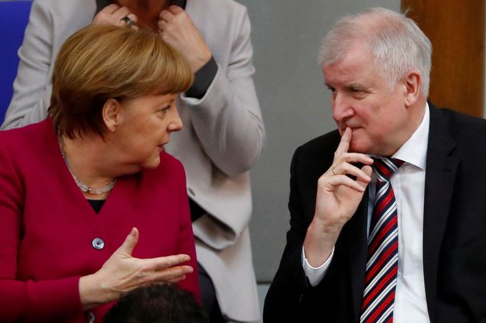 Angela Merkelová a Horst Seehofer