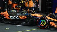 Lando Norris, McLaren v kvalifikaci na VC Saúdské Arábie F1 2025