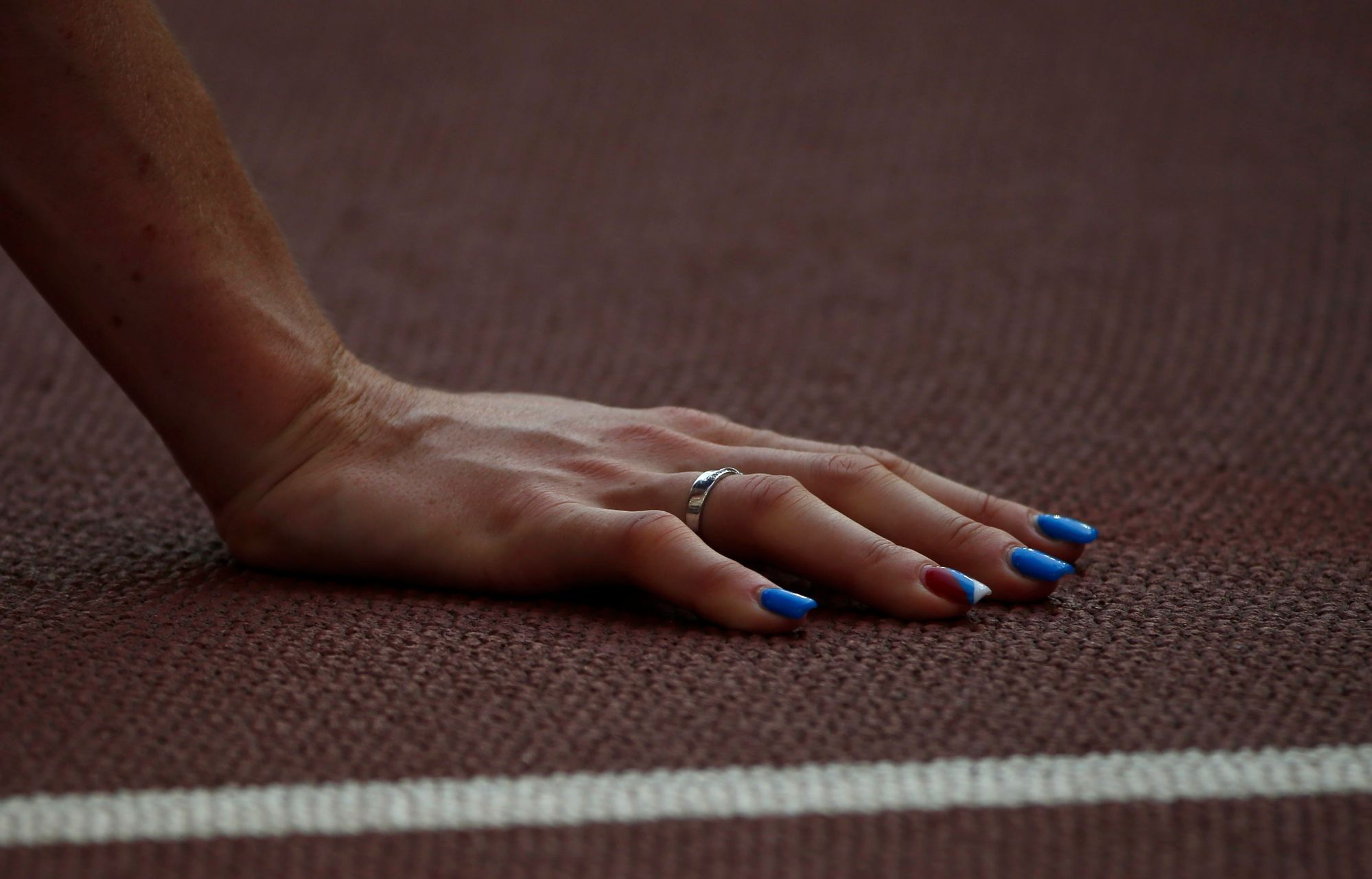 MS v atletice 2015, 400 m př. Ž:: Zuzana Hejnováv - nehty