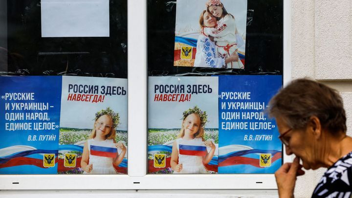 Rusové chystají referendum "na bodacích zbraních". Neklidný Cherson se staví na odpor; Zdroj foto: Reuters