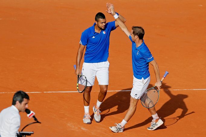 DC, Francie-ČR: Jo-Wilfried Tsonga a Richard Gasquet