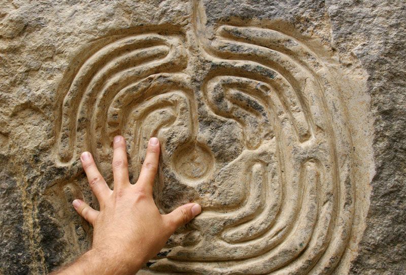 Bludiště a labyrinty v zámeckém parku v Loučni