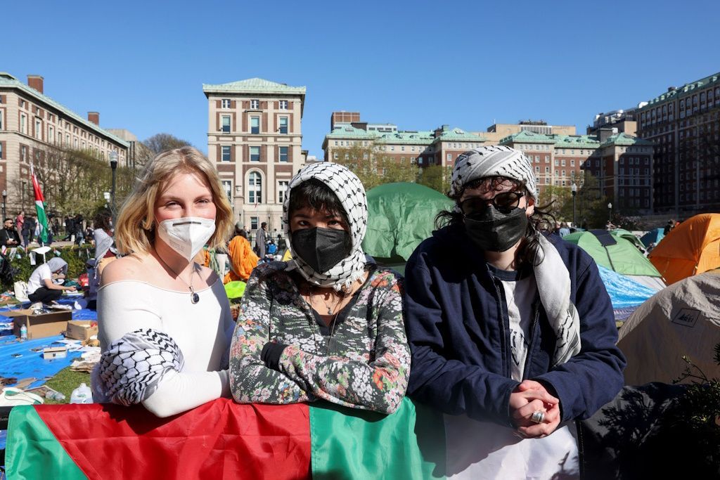 Kolumbijská univerzita protesty Palestina