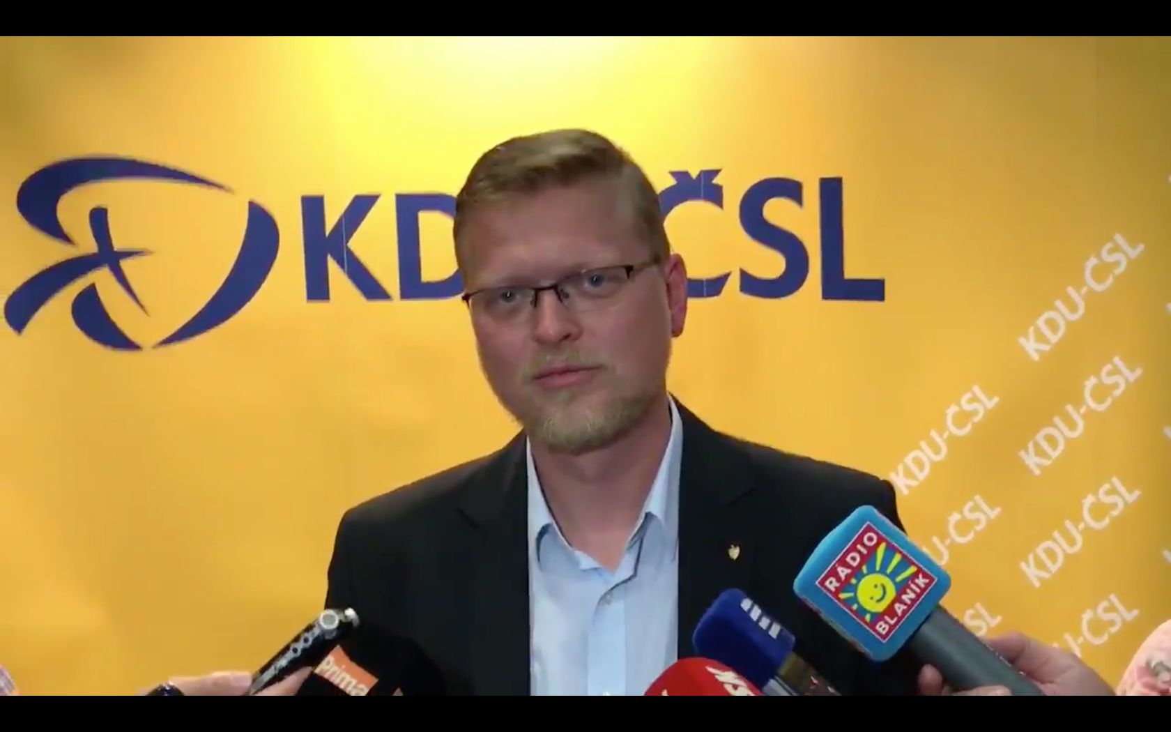 Pavel Bělobrádek před novináři oznámil, že už nebude kandidovat na předsedu KDU-ČSL