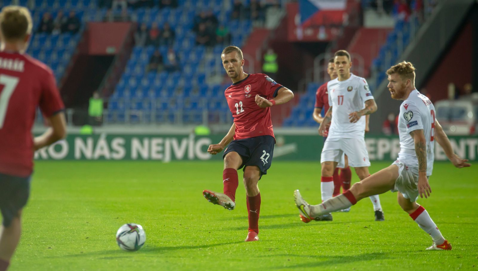 fotbal, kvalifikace MS 2022, Česko - Bělorusko, Tomáš Souček