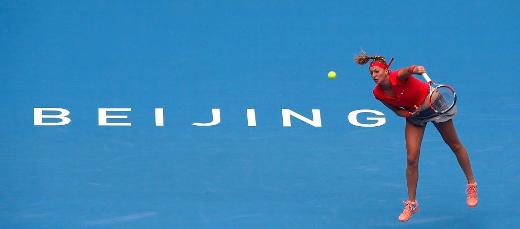 Petra Kvitová na tenisovém turnaji v Pekingu