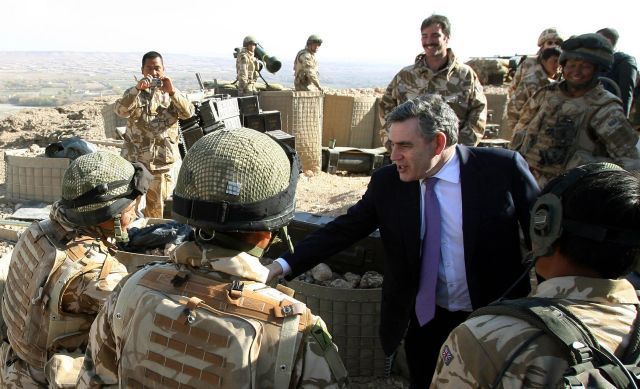 Británie Afghánistán Brown