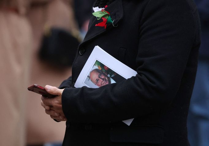 Soccer Football - Funeral of former England and Manchester United footballer Bobby Charlton - Manchester Cathedral, Manchester, Britain - November 13, 2023 General view o