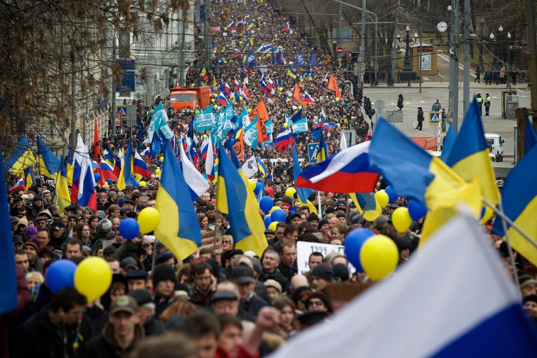 Demonstrace proti Putinovi v Moskvě, březen 2014