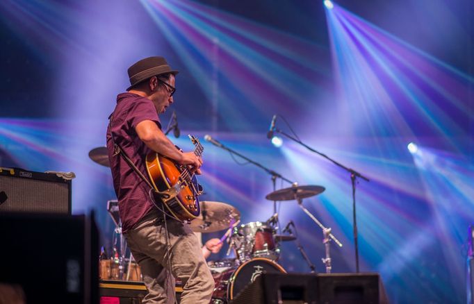 Snímek z koncertu Emilíany Torrini na festivalu Colours of Ostrava.