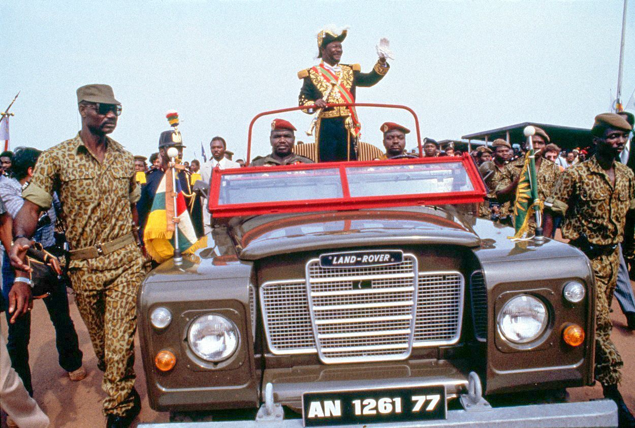 Jean-Bédel Bokassa, císař Bokassa I., Středoafrická republika, Afrika, diktátor, historie