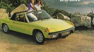 Porsche 914 (1969-1976). Výsledný produkt silnější spolupráce mezi Porsche a Volkswagenem nedopadl právě nejlépe. Auto je považováno za nejošklivější v historii automobilky. Mělo čtyřválce VW o objemu 1,7, 1,8 a 2,0 litru.