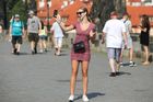 Turismus v Praze po koronaviru, srpen 2020 - turista, selfie