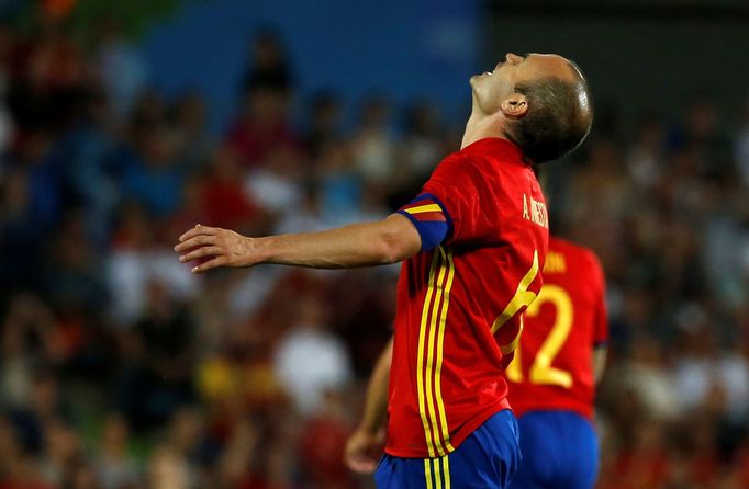 Andrés Iniesta v přípravě na Euro 2016