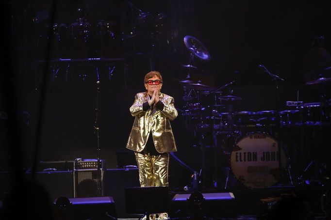 Elton John na festivalu Glastonbury.