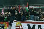 Na utkání dorazili do Trnavy fanoušci i z nejvzdálenějších koutů Maďarska.