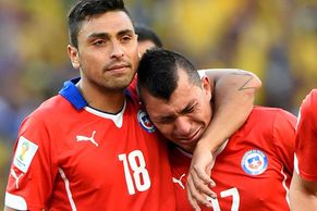 FOTO Celé Chile pláče, poražená i Uruguay bez Suáreze