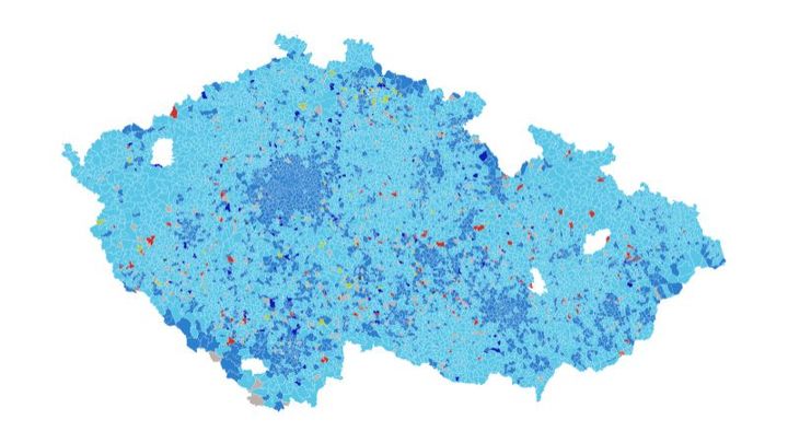 Jak volili vaši sousedé? Podrobné výsledky ze všech okrsků v jedné mapě