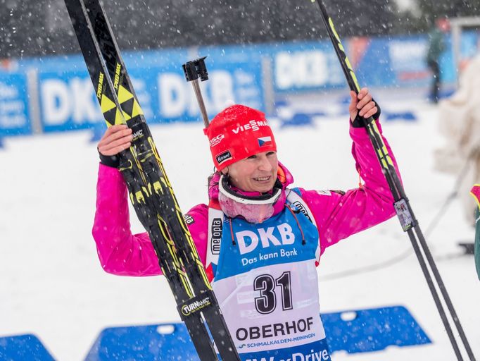 SP 2017-18 Oberhof, sprint Ž: Veronika Vítková