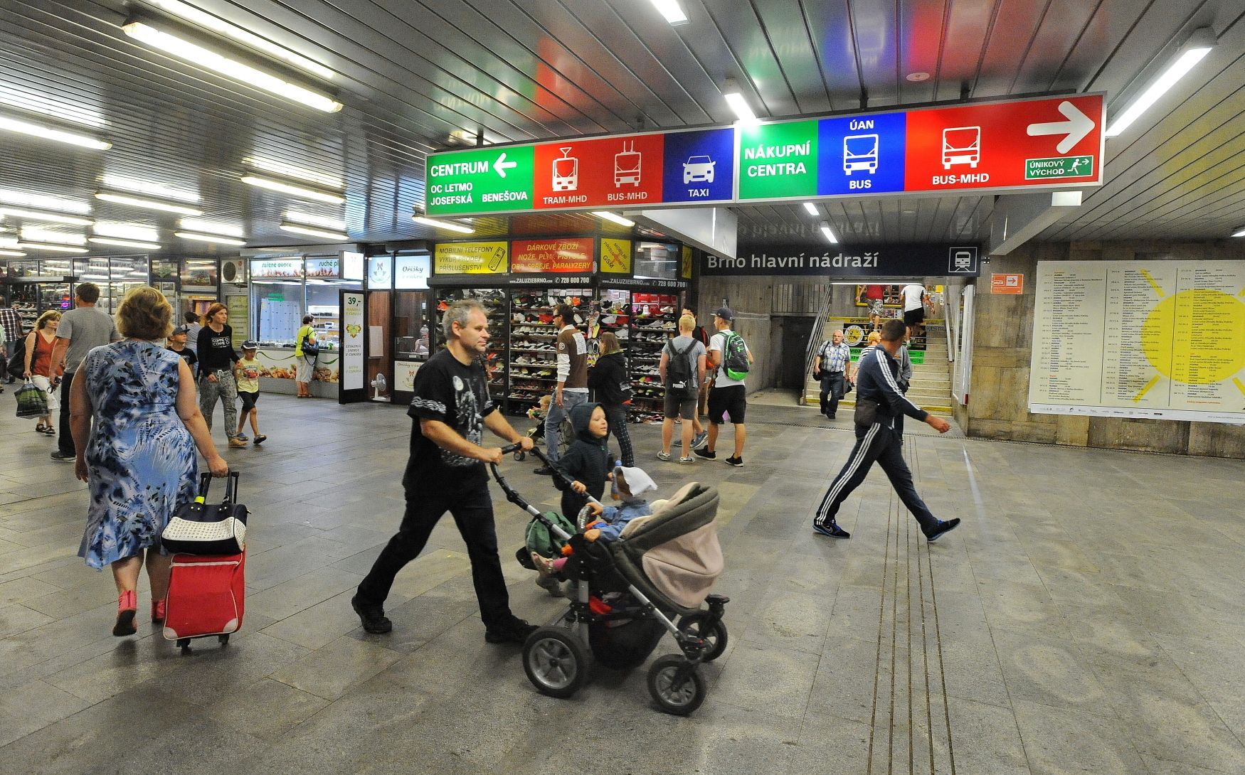 Brno hlavní nádraží - podchod