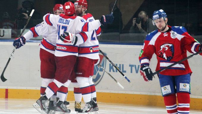 Pražský Lev na kolenou. Český celek končí v play-off KHL už po čtyřech zápasech